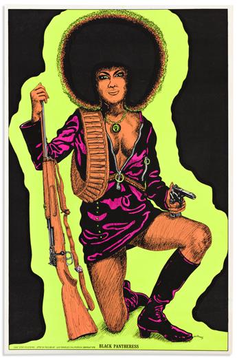 (BLACK POWER.) Group of 10 black-light and dayglo posters.